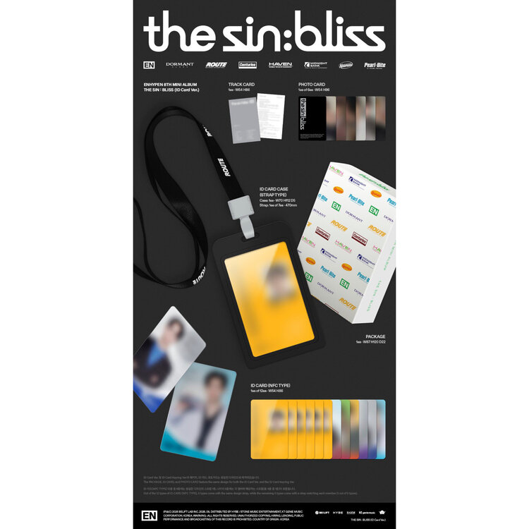 ENHYPEN (엔하이픈) - THE SIN : BLISS [ID CARD VER.] - 8TH MINI ALBUM