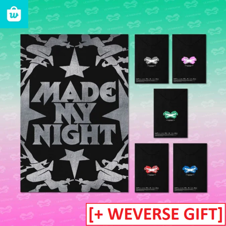 [PREORDER] LE SSERAFIM (르세라핌) - MADE MY NIGHT (COMPACT VER.) - 2ND SINGLE ALBUM + [WEVERSE GIFT]