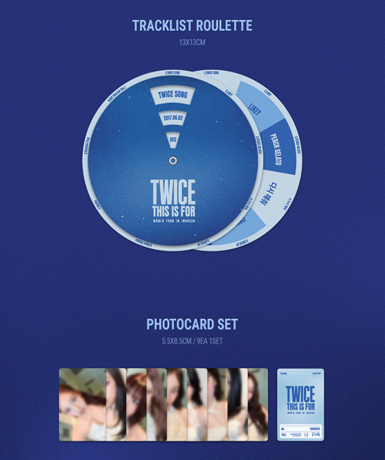TWICE (트와이스) - [THIS IS FOR] WORLD TOUR IN INCHEON - [BLU RAY] PACKAGE + [FANS SHOP GIFT]