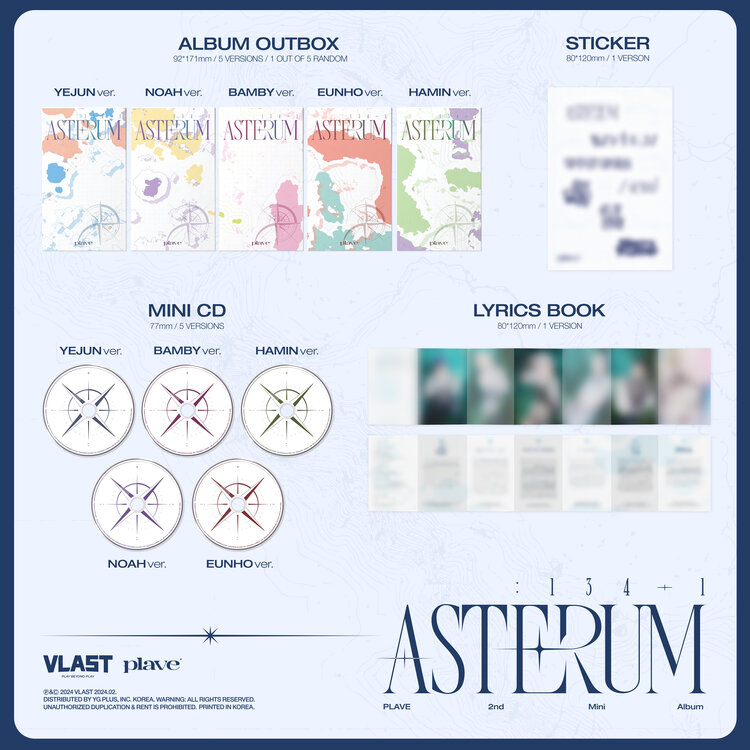 PLAVE (플레이브) - ASTERUM (MINI CD VER.) - 1ST MINI ALBUM