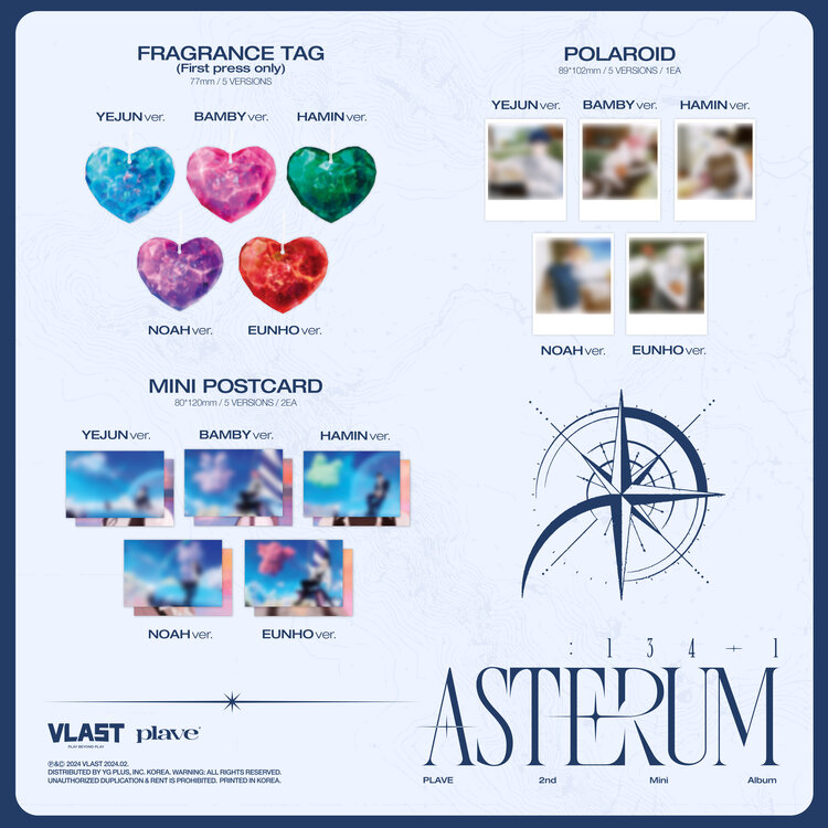 PLAVE (플레이브) - ASTERUM (MINI CD VER.) - 1ST MINI ALBUM