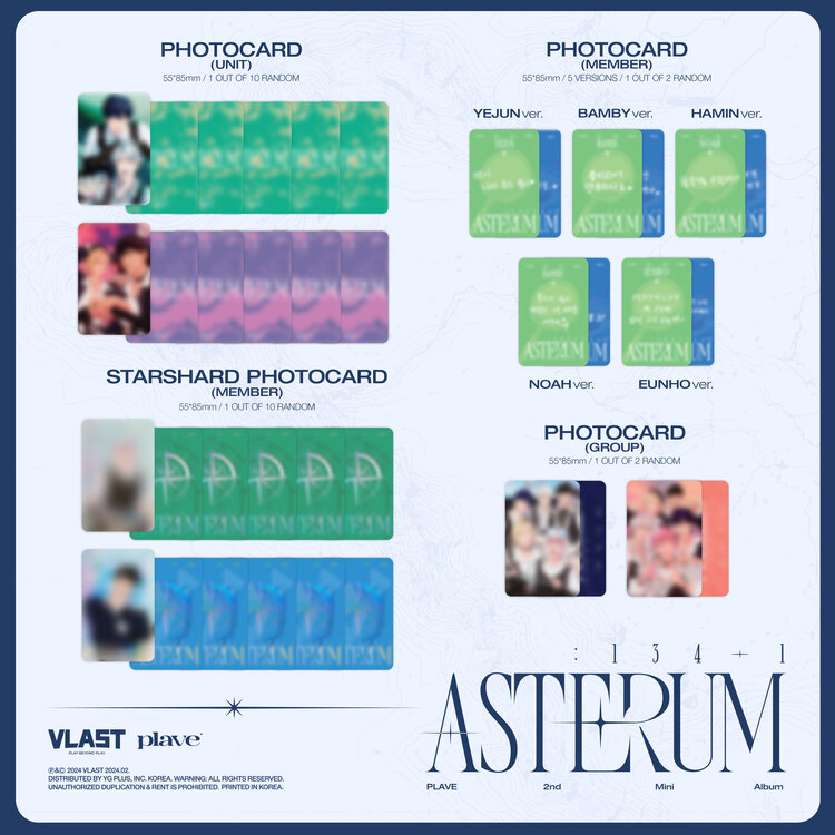 PLAVE (플레이브) - ASTERUM (MINI CD VER.) - 1ST MINI ALBUM