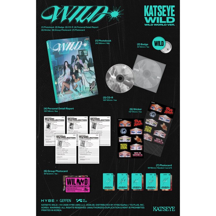 KATSEYE - WILD - 3RD EP + [WEVERSE GIFT]