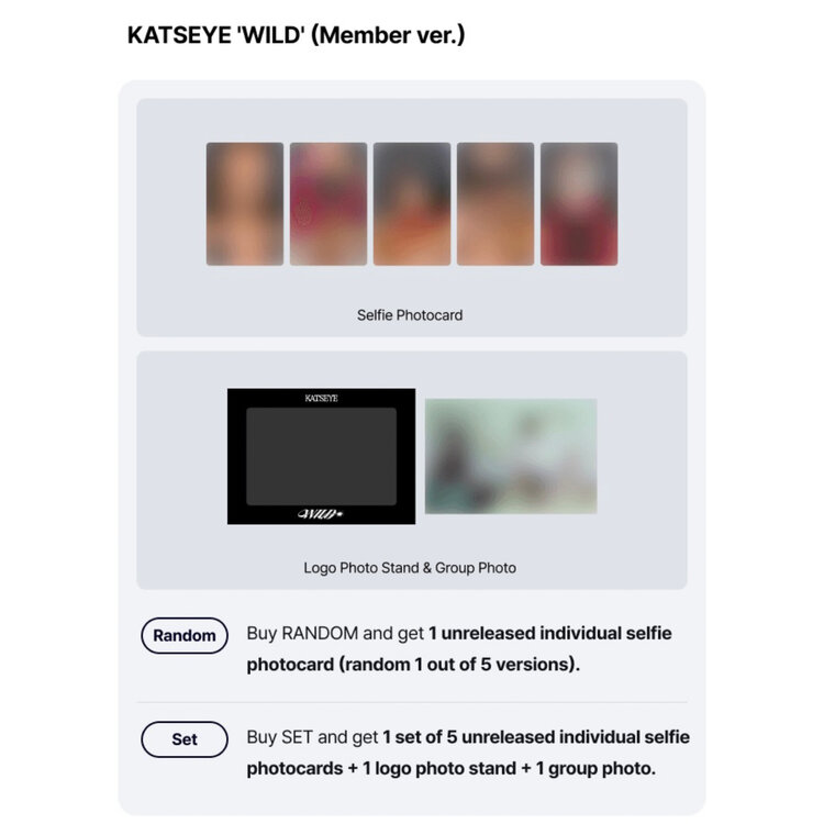 KATSEYE - WILD - [MEMBER VER.] - 3RD EP + [WEVERSE GIFT]