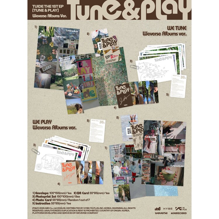 TUIDE (튜이드) - TUNE & PLAY - [WEVERSE ALBUM] THE 1ST EP
