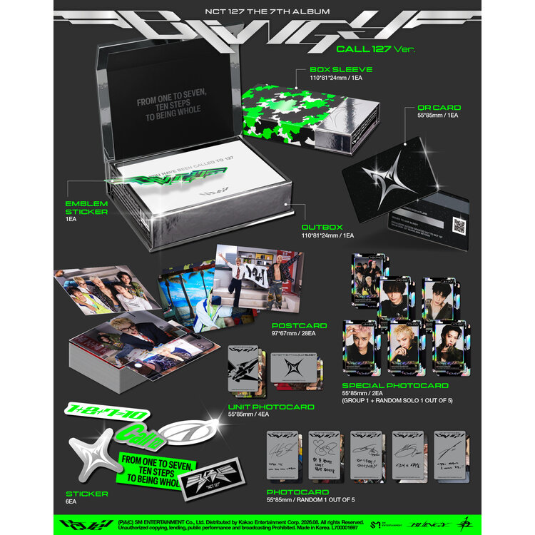 NCT 127 - BLINGY - [CALL 127 VER.] - 7TH ALBUM