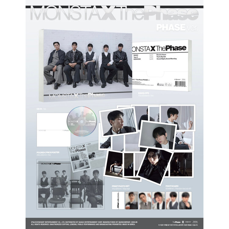 [PREORDER] MONSTA X (몬스타엑스) - THE PHASE (PHASE VER.) - EP