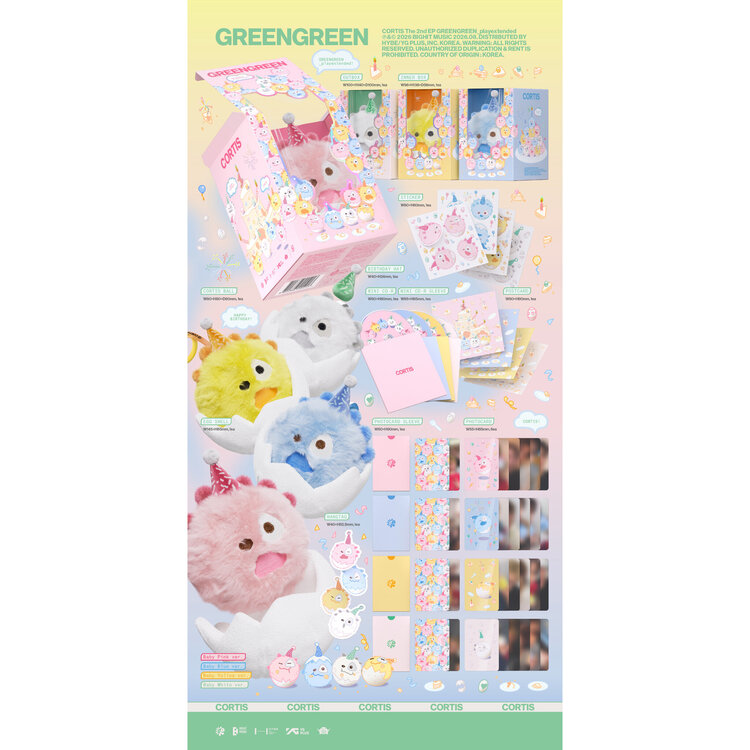 [PREORDER/RELEASE DECEMBER] CORTIS (코르티스) - GREENGREEN_PLAYEXTENDED (CORTIS BALL VER.) - 2ND EP