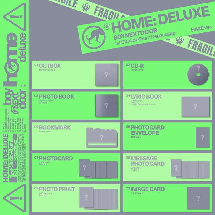 [PREORDER] BOYNEXTDOOR (보이넥스트도어) - HOME: DELUXE - 1ST STUDIO ALBUM (REPACKAGE)