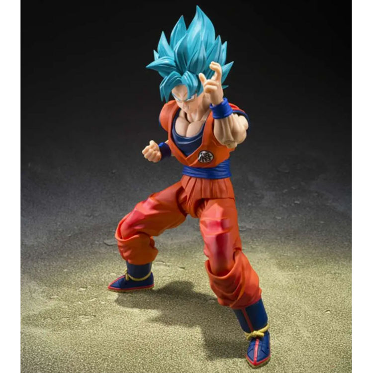 BANDAI DRAGON BALL SUPER - SON GOKU SUPER SAIYAN GOD [BLUE POWER] - S.H. FIGUARTS