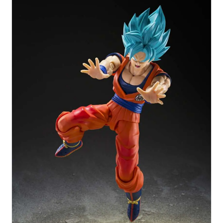 BANDAI DRAGON BALL SUPER - SON GOKU SUPER SAIYAN GOD [BLUE POWER] - S.H. FIGUARTS