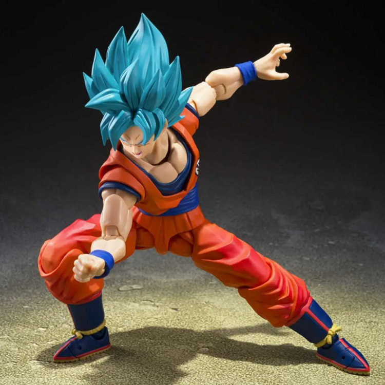 BANDAI DRAGON BALL SUPER - SON GOKU SUPER SAIYAN GOD [BLUE POWER] - S.H. FIGUARTS