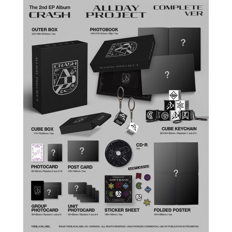 [PREORDER] ALLDAY PROJECT (올데이 프로젝트) - CRASH (COMPLETE VER.) THE 2ND EP ALBUM
