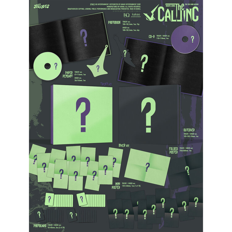 [PREORDER] XIKERS (싸이커스) - ROUTE ZERO : THE CALLING - 8TH MINI ALBUM