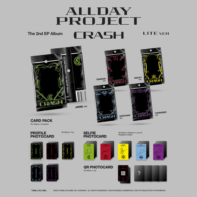 [PREORDER] ALLDAY PROJECT (올데이 프로젝트) - CRASH (LITE VER.) THE 2ND EP ALBUM
