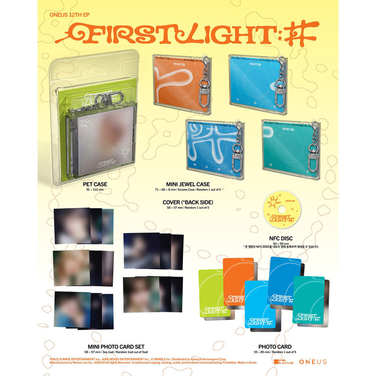 [PREORDER] ONEUS (원어스) - FIRST LIGHT : 井 (MINI JEWEL VER.) - 12TH MINI ALBUM