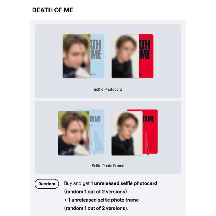 EVAN (에반) - DEATH OF ME - 1ST MINI ALBUM + [WEVERSE GIFT]