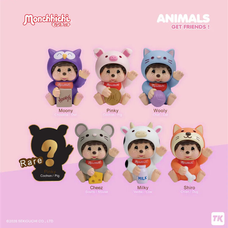 TURBOKID - MONCHHICHI [ANIMALS] - FIGURE BLINDBOX