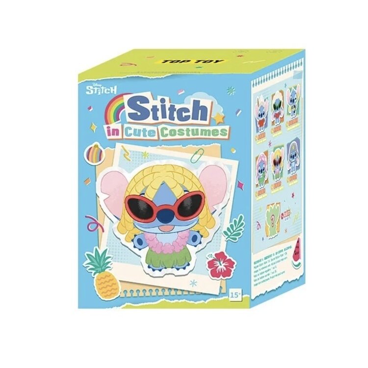 TOP TOY - DISNEY STITCH [IN CUTE COSTUMES SERIES] - PLUSH KEYCHAIN BLINDBOX