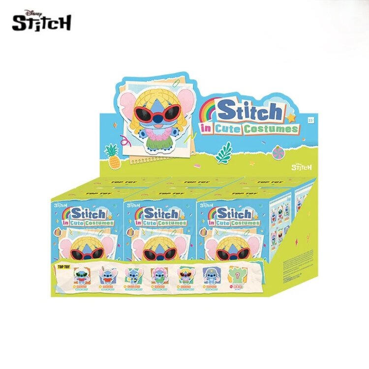 TOP TOY - DISNEY STITCH [IN CUTE COSTUMES SERIES] - PLUSH KEYCHAIN BLINDBOX