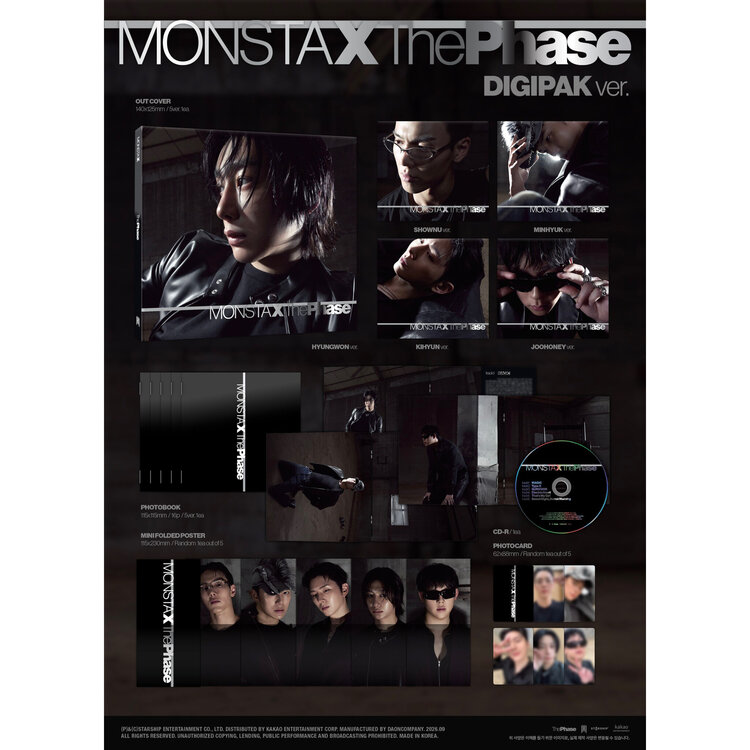 MONSTA X (몬스타엑스) - THE PHASE (DIGIPACK VER.) - EP