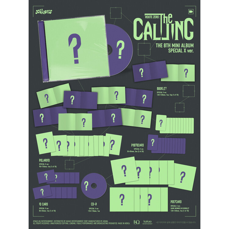 [PREORDER] XIKERS (싸이커스) - ROUTE ZERO : THE CALLING (SPECIAL X VER.) - 8TH MINI ALBUM