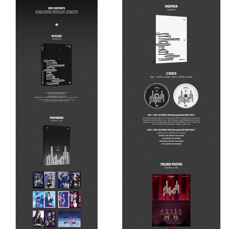 [PREORDER] I-DLE (아이들) - 2026 WORLD TOUR [SYNCOPATION] IN SEOUL - [2DVD + PHOTOBOOK] PACKAGE