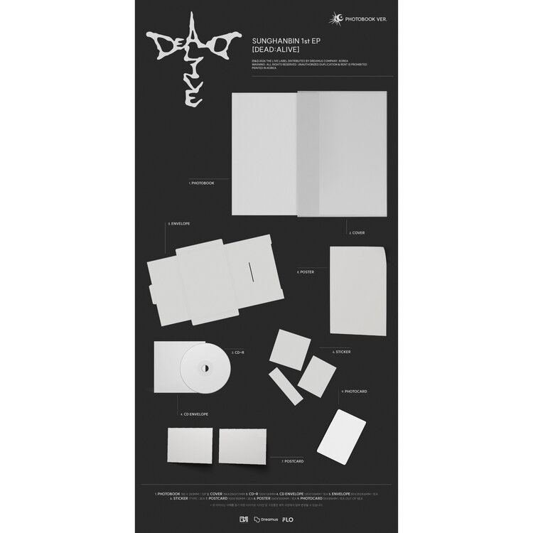 [PREORDER] SUNGHANBIN (ZB1) - [DEAD:ALIVE] (PHOTOBOOK VER.) - 1ST EP