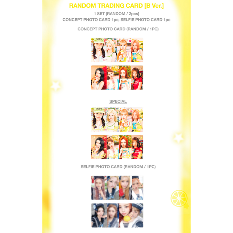 HEARTS2HEARTS (하츠투하츠) - [LEMON TANG] POP-UP RANDOM TRADING CARD (B VER.)