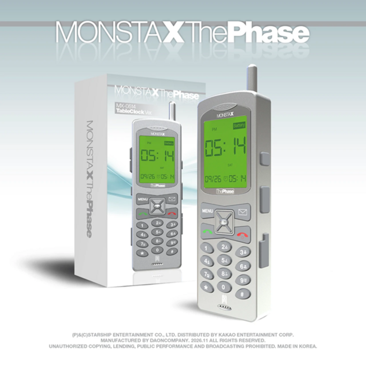 [PREORDER] MONSTA X (몬스타엑스) - THE PHASE (MX-0514 TABLE CLOCK VER.) - EP