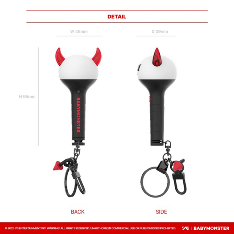 BABYMONSTER (베몬) - OFFICIAL LIGHT STICK  KEYRING