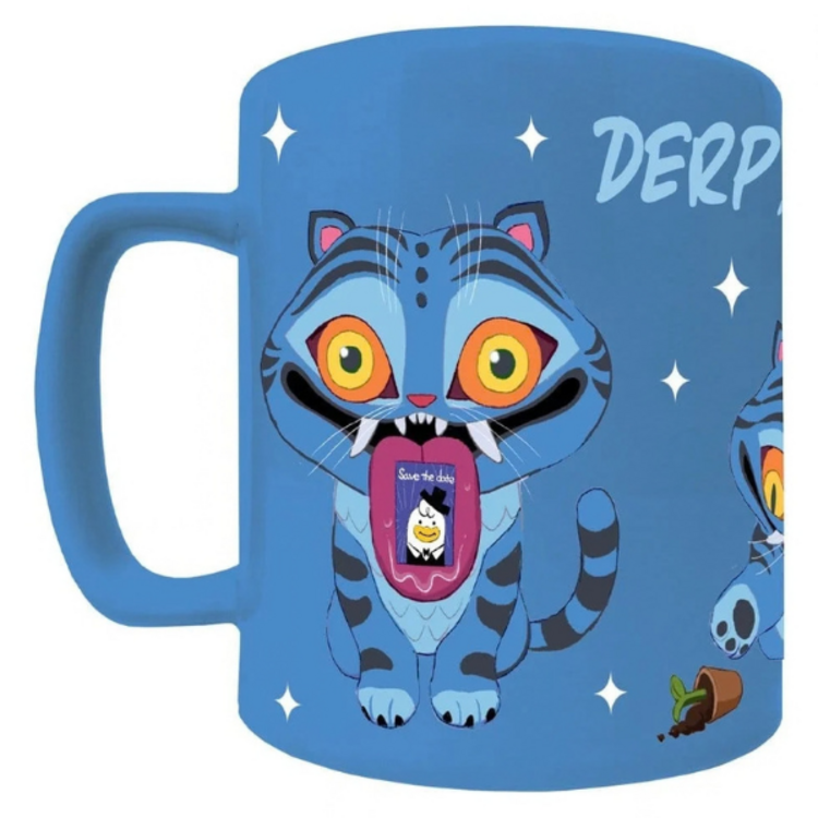 KPOP DEMON HUNTER - CERAMIC MUG "DERPY" [REMOVABLE PLUSH WRAP]
