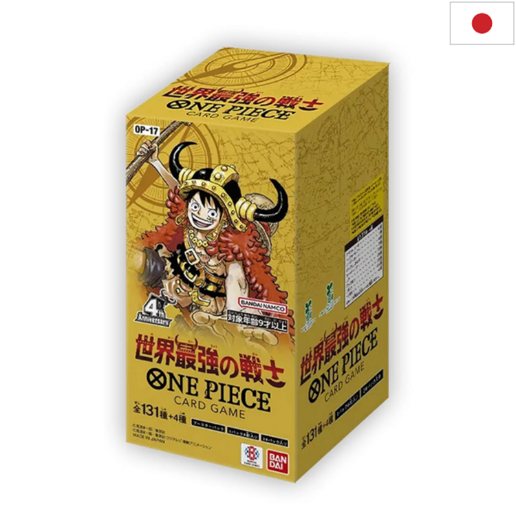 BANDAI ONE PIECE TCG - DISPLAY [24 BOOSTERS] [OP17] "THE WORLD'S STRONGEST WARRIORS" (JP)