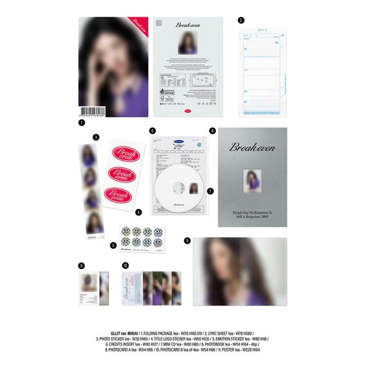 [PREORDER] ILLIT (아일릿) - BREAK EVEN (GLIT VER.) - 5TH MINI ALBUM