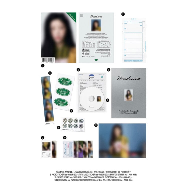 [PREORDER] ILLIT (아일릿) - BREAK EVEN (GLIT VER.) - 5TH MINI ALBUM