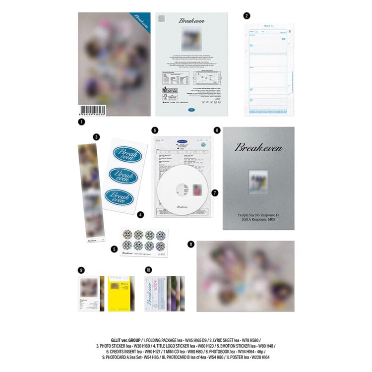 [PREORDER] ILLIT (아일릿) - BREAK EVEN (GLIT VER.) - 5TH MINI ALBUM