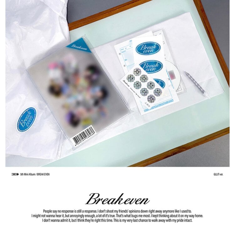 [PREORDER] ILLIT (아일릿) - BREAK EVEN (GLIT VER.) - 5TH MINI ALBUM