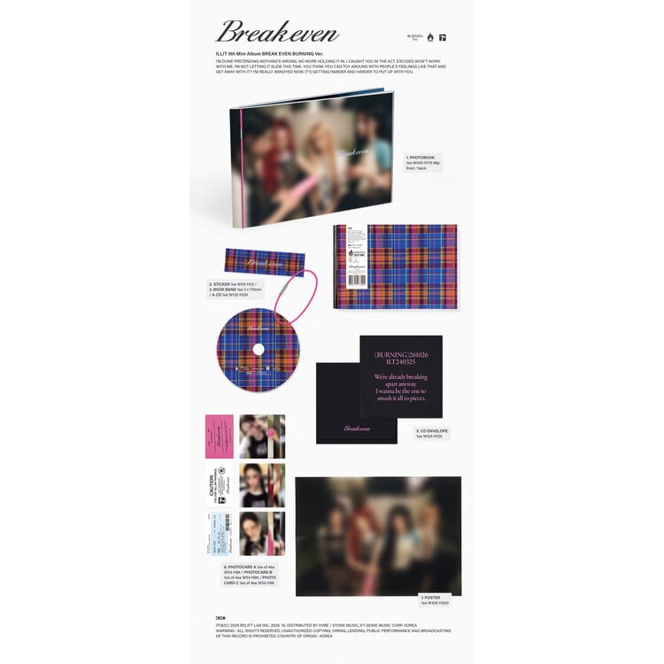 [PREORDER] ILLIT (아일릿) - BREAK EVEN - 5TH MINI ALBUM