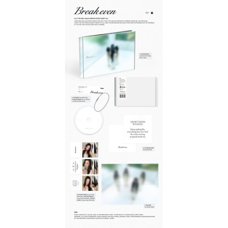 [PREORDER] ILLIT (아일릿) - BREAK EVEN - 5TH MINI ALBUM