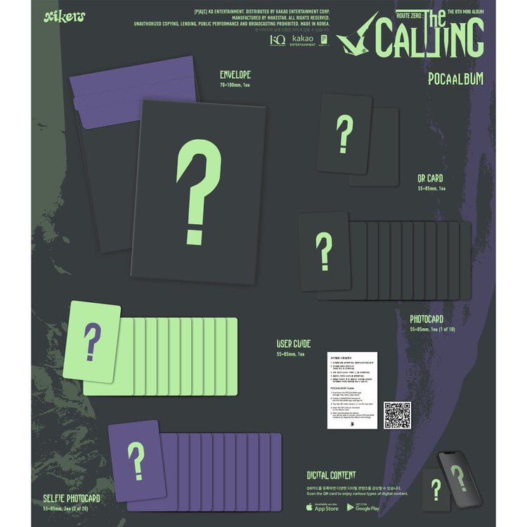 [PREORDER] XIKERS (싸이커스) - ROUTE ZERO : THE CALLING (POCA ALBUM) - 8TH MINI ALBUM