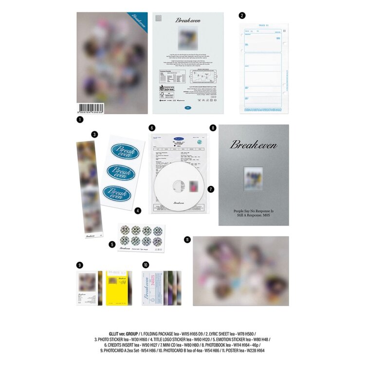 [PREORDER] ILLIT (아일릿) - BREAK EVEN (GLIT VER.) - 5TH MINI ALBUM + [EARLY-BIRD WEVERSE GIFT]