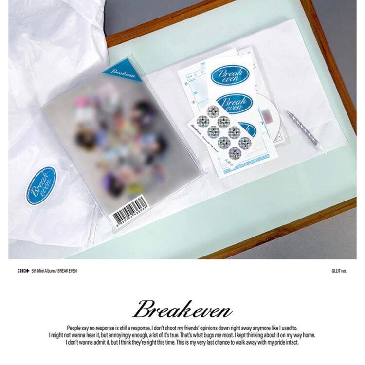 [PREORDER] ILLIT (아일릿) - BREAK EVEN (GLIT VER.) - 5TH MINI ALBUM + [EARLY-BIRD WEVERSE GIFT]