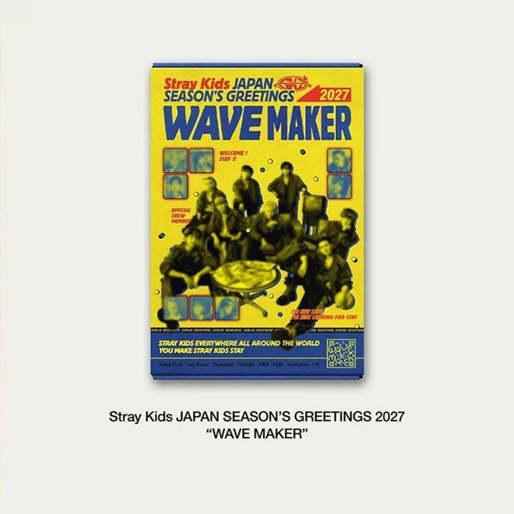 [PREORDER] STRAY KIDS (ストレイキッズ) - JAPAN SEASON'S GREETINGS 2027 [WAVE MAKER] - [DESK CALENDAR] PACKAGE + [SPECIAL PC]
