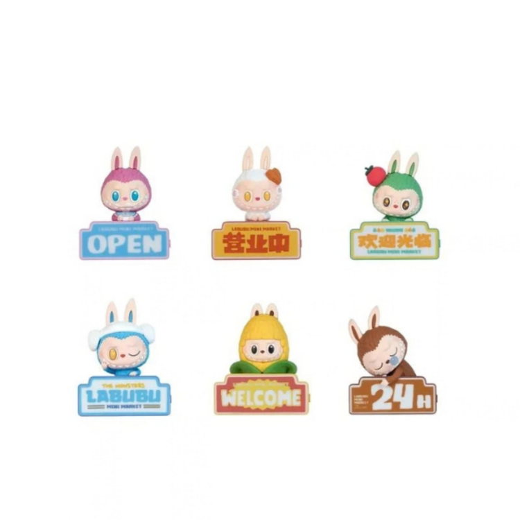 POP MART POP MART - THE MONSTERS [LABUBU MINI MARKET SERIES] - BLIND BOX FRIDGE MAGNET