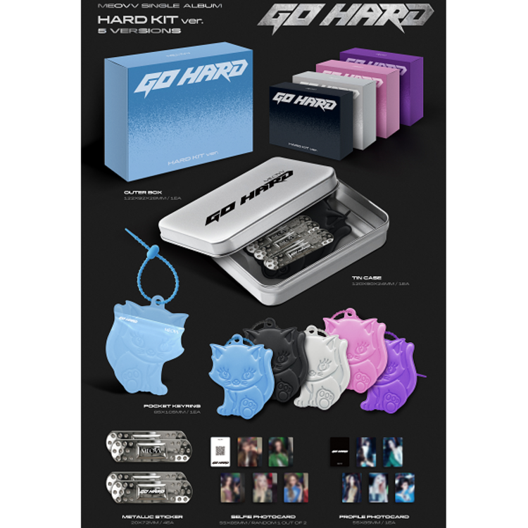 [PREORDER] MEOVV (미야오) - GO HARD (HARD KIT VER.) - SINGLE ALBUM