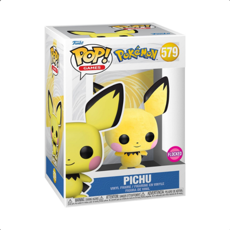 FUNKO POKEMON - PICHU FLOCKED [579] - FUNKO POP