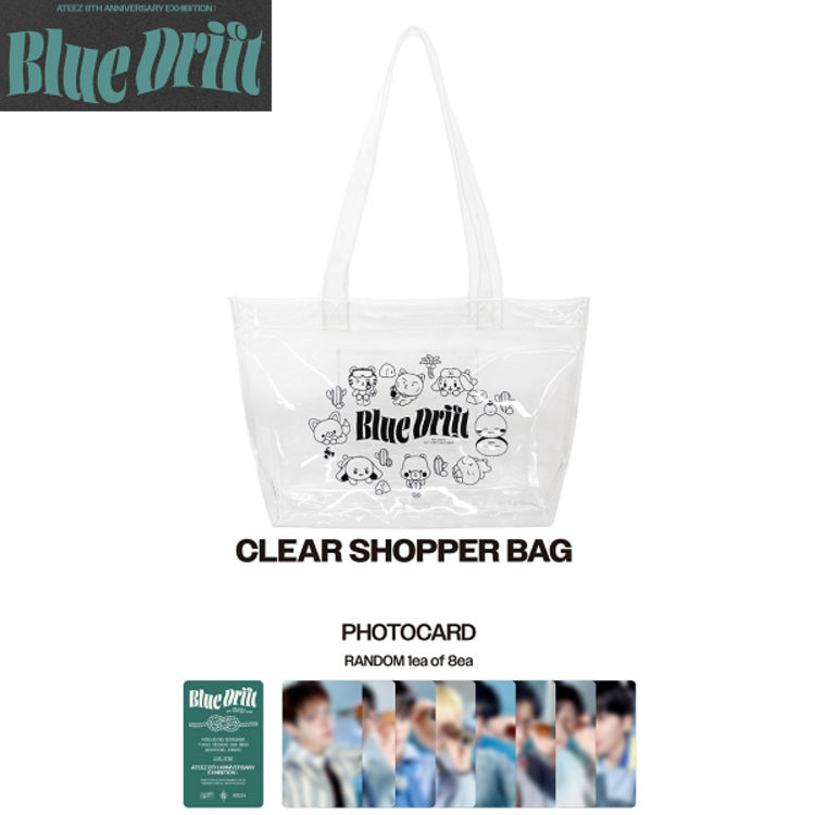 [PREORDER] ATEEZ (에이티즈) - [8TH ANNIVERSARY "BLUE DRIFT" EXHIBITION MD] CLEAR SHOPPER BAG
