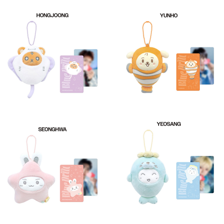 [PREORDER] ATEEZ (에이티즈) - [8TH ANNIVERSARY "BLUE DRIFT" EXHIBITION MD] PLUSH SEA COLLECTION