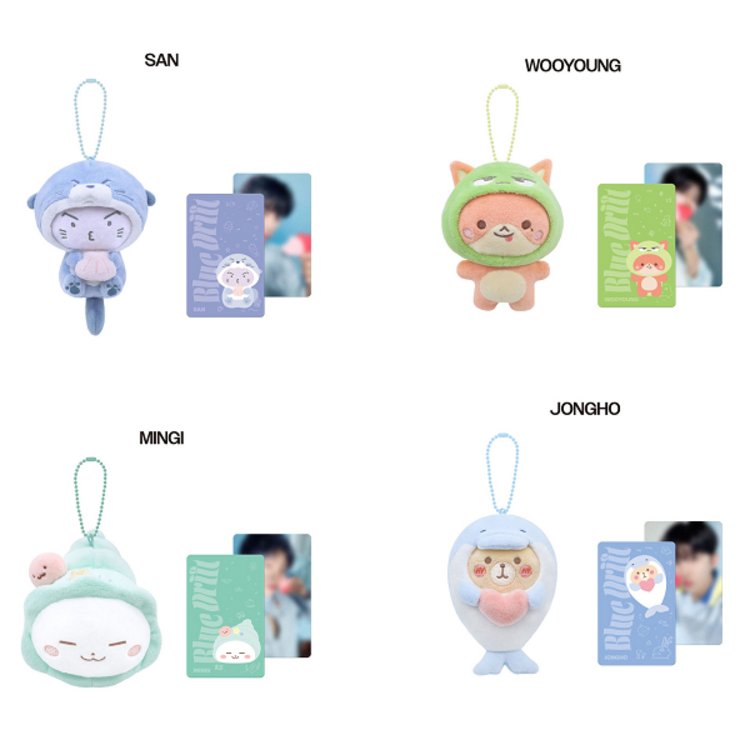 [PREORDER] ATEEZ (에이티즈) - [8TH ANNIVERSARY "BLUE DRIFT" EXHIBITION MD] PLUSH SEA COLLECTION