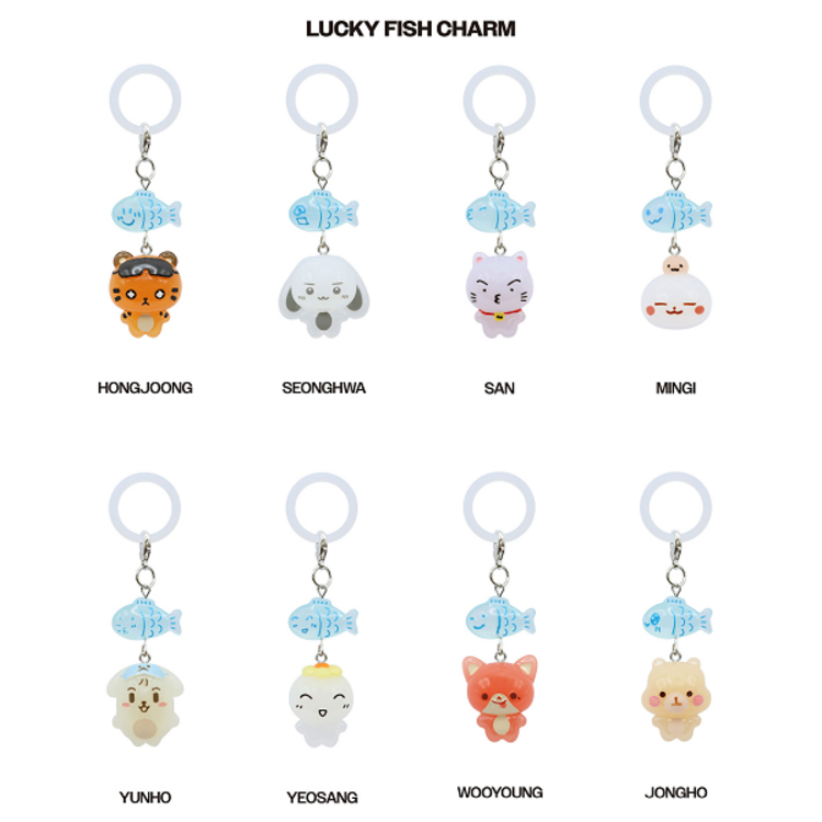 [PREORDER] ATEEZ (에이티즈) - [8TH ANNIVERSARY "BLUE DRIFT" EXHIBITION MD] LUCKY FISH CHARM